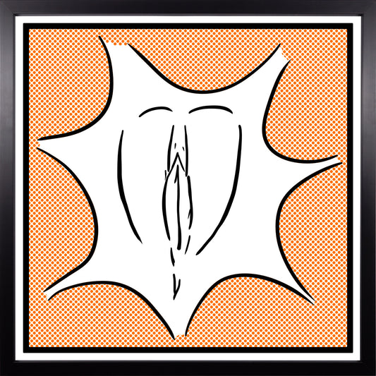 YoniPopArt #1 inklusive Echtholz-Rahmen