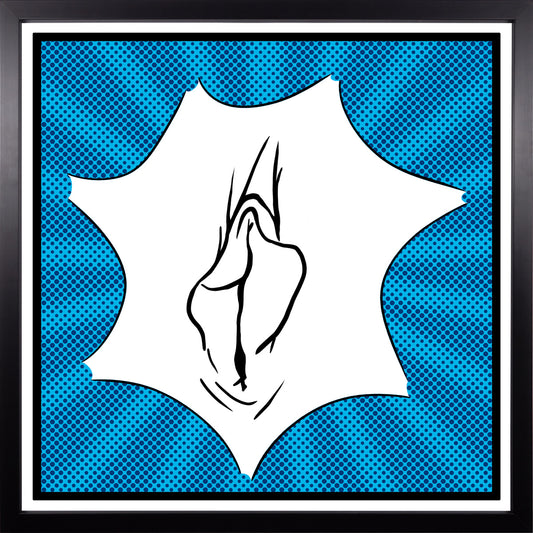 YoniPopArt #2 inklusive Echtholz-Rahmen