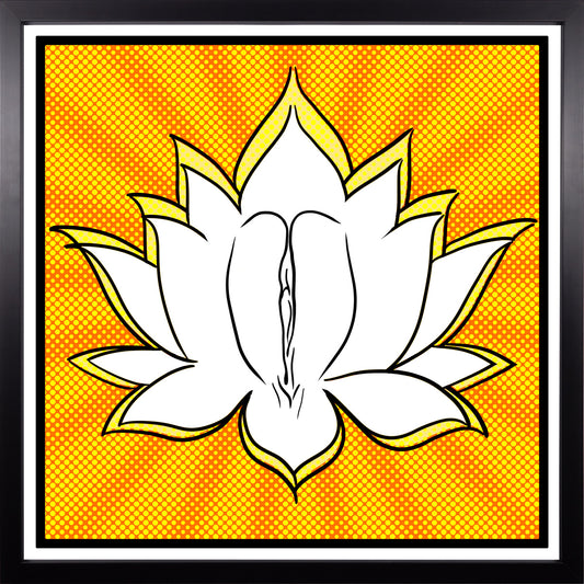 YoniPopArt #5 inklusive Echtholz-Rahmen