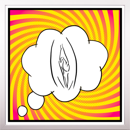 YoniPopArt #6 inklusive Echtholz-Rahmen