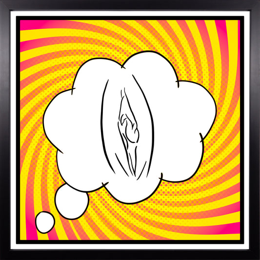 YoniPopArt #6 inklusive Echtholz-Rahmen