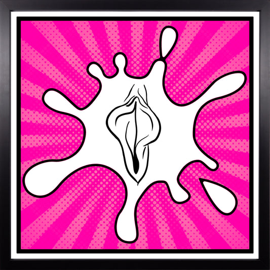 YoniPopArt #7 inklusive Echtholz-Rahmen