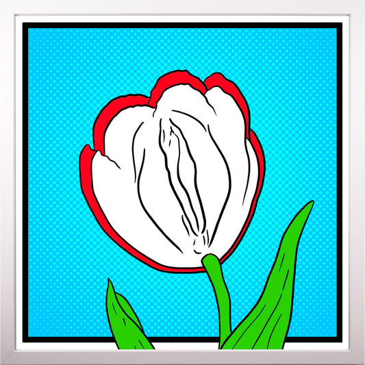 YoniPopArt #8 inklusive Echtholz-Rahmen