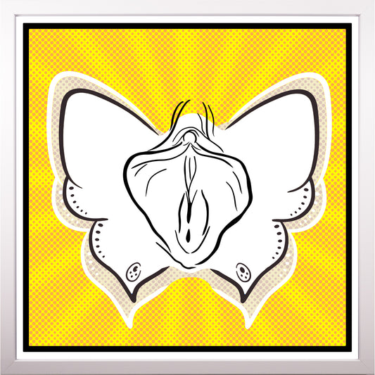 YoniPopArt #9 inklusive Echtholz-Rahmen