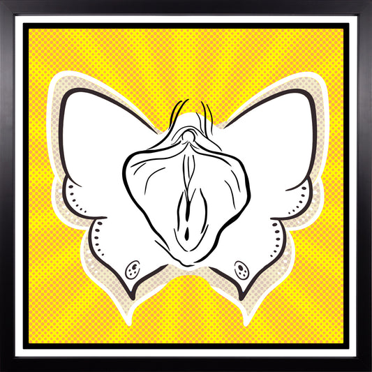 YoniPopArt #9 inklusive Echtholz-Rahmen