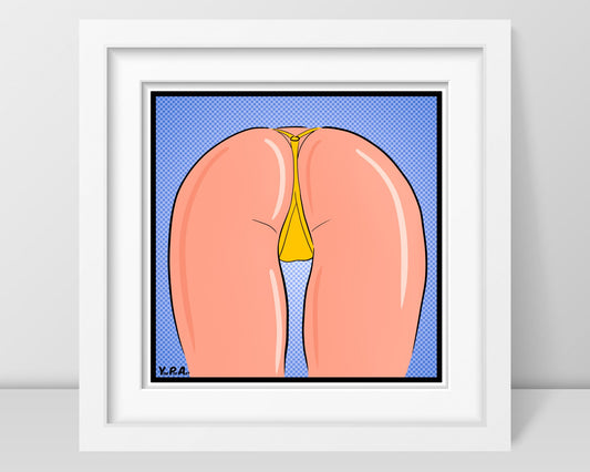 YoniPopArt "strip off yellow"