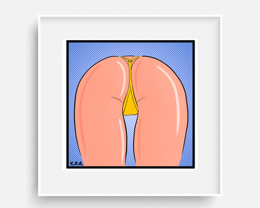 YoniPopArt "strip off yellow"