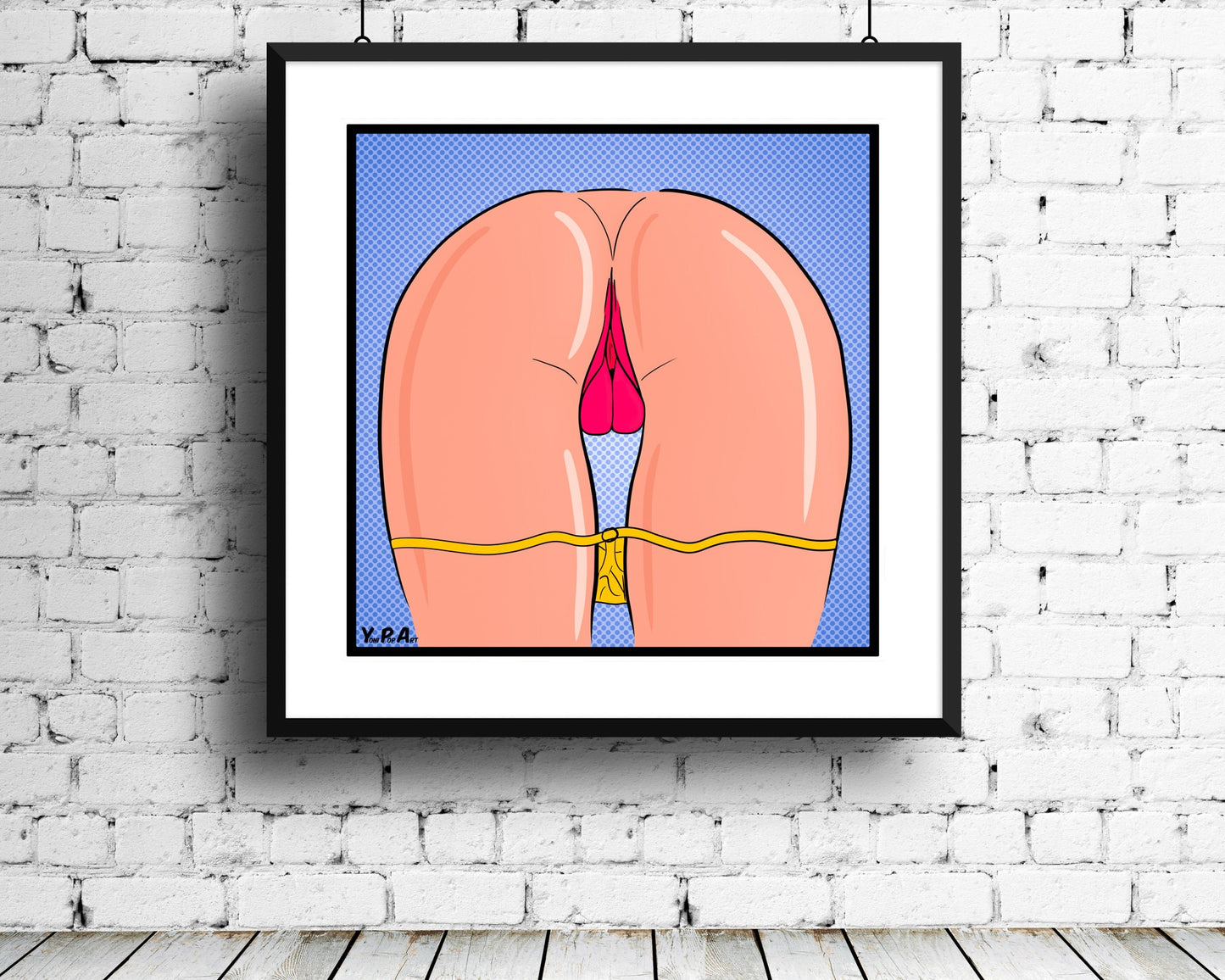 YoniPopArt "stripped off yellow"