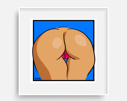 YoniPopArt "Backside on blue #1"
