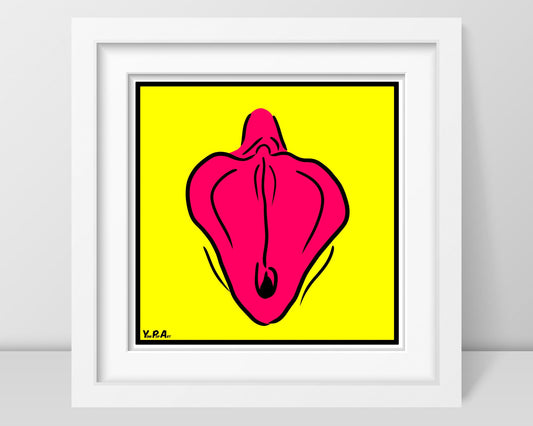YoniPopArt "Flaps on yellow"