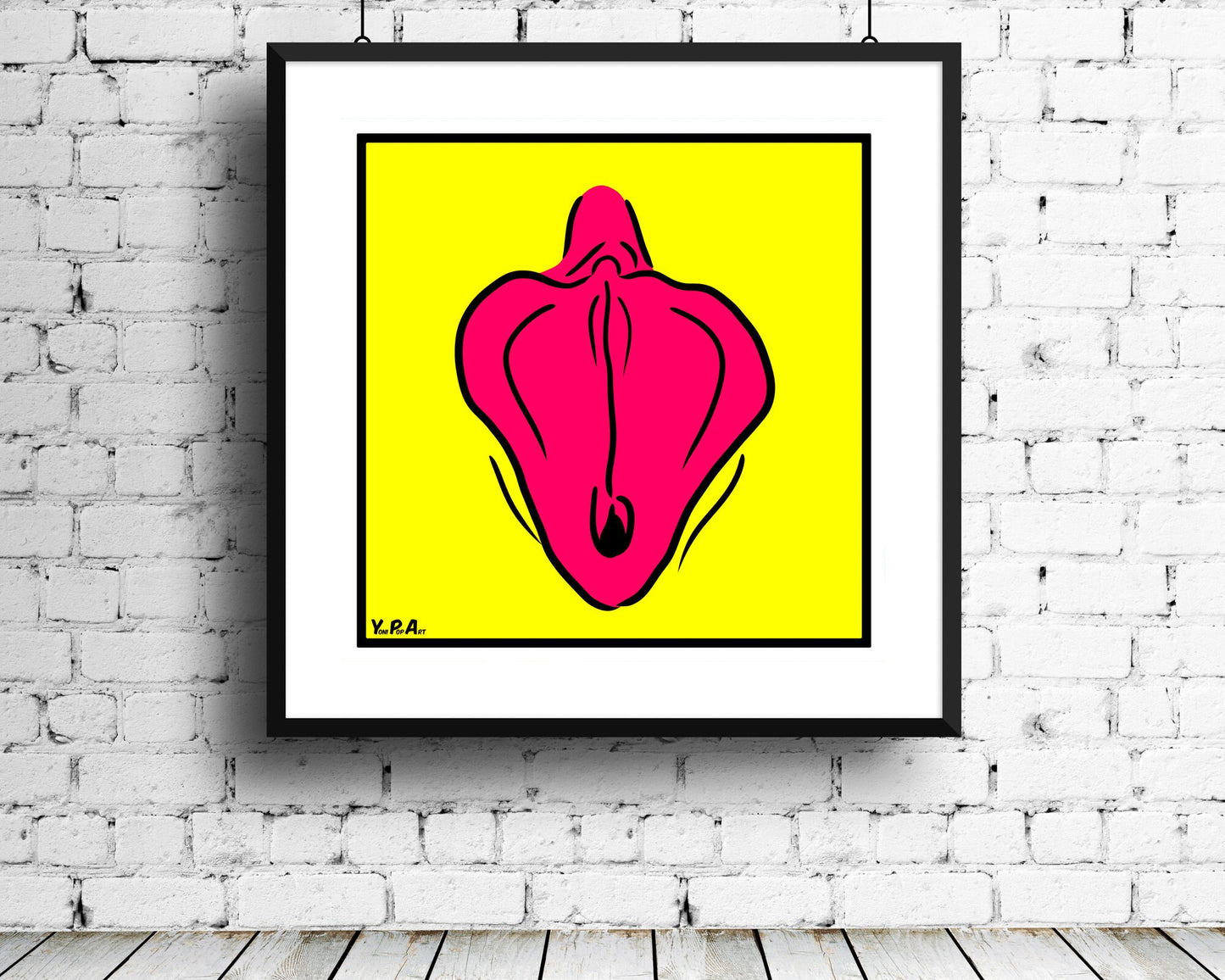 YoniPopArt "Flaps on yellow"
