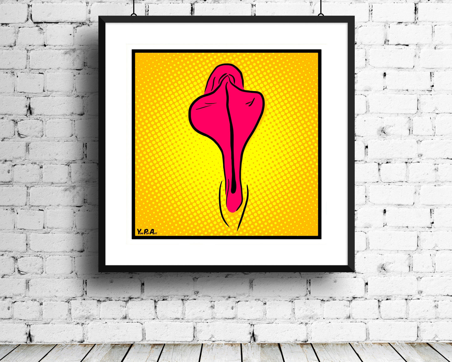 YoniPopArt "Flaps on yellow points"