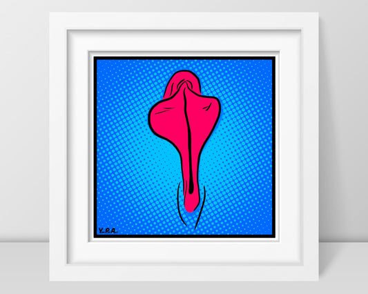 YoniPopArt "Flaps on blue points"