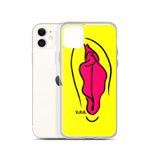 iPhone-Hülle YoniPopArt "Pink on Yellow"