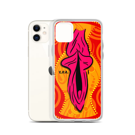 iPhone-Hülle YoniPopArt "Swirling Yoni on Red"