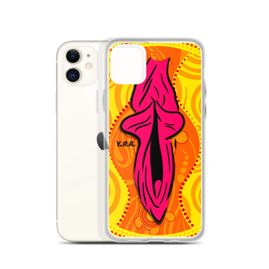iPhone-Hülle YoniPopArt "Swirling Yoni on Yellow"