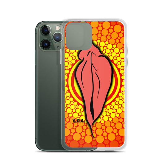 iPhone-Hülle YoniPopArt "pink flaps orange points #3"