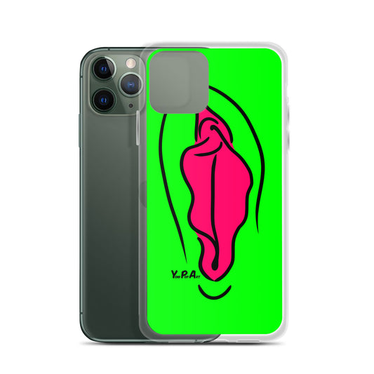 iPhone-Hülle YoniPopArt "pink on green"