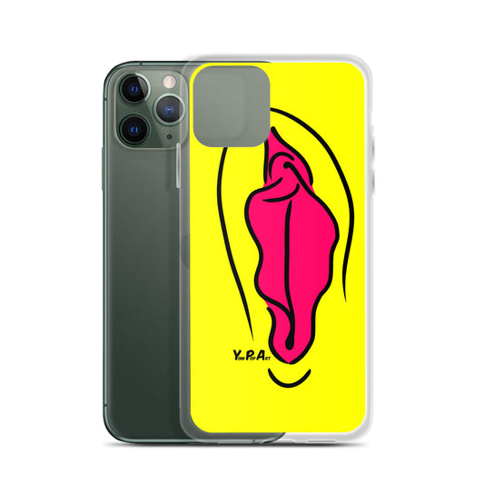 iPhone-Hülle YoniPopArt "Pink on Yellow"