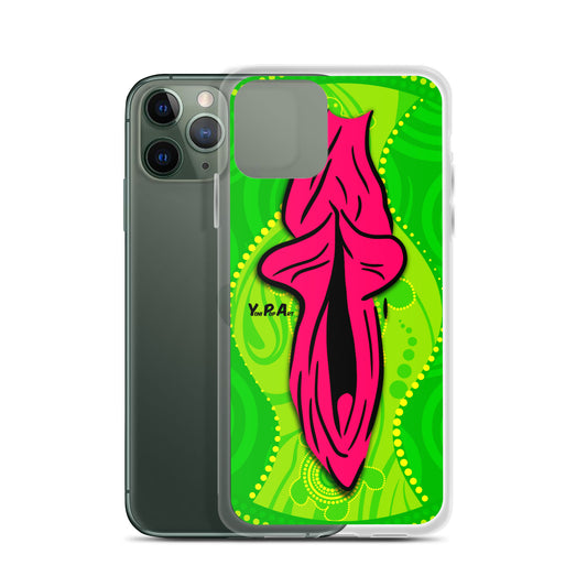 iPhone-Hülle YoniPopArt "Swirling Yoni on Green"