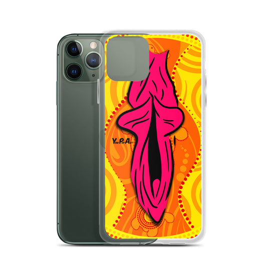iPhone-Hülle YoniPopArt "Swirling Yoni on Yellow"