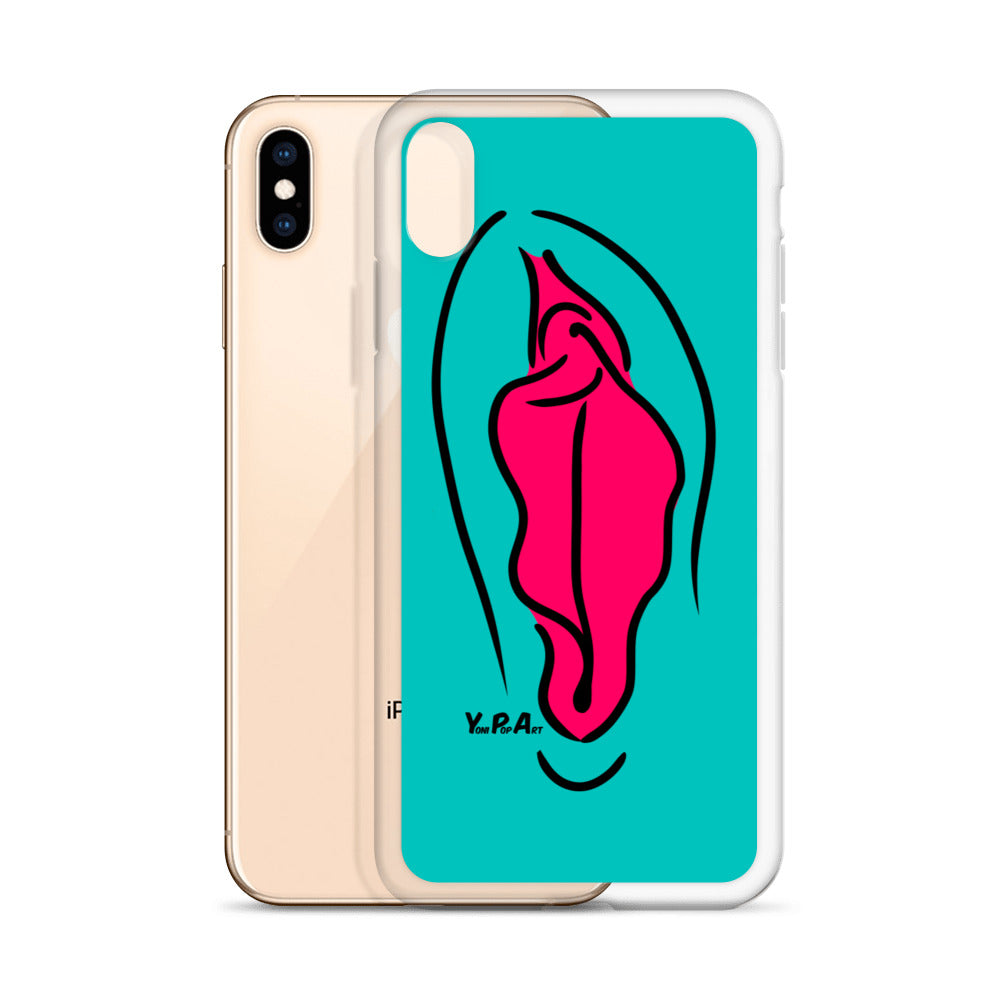 iPhone-Hülle YoniPopArt "pink on inverse colour"