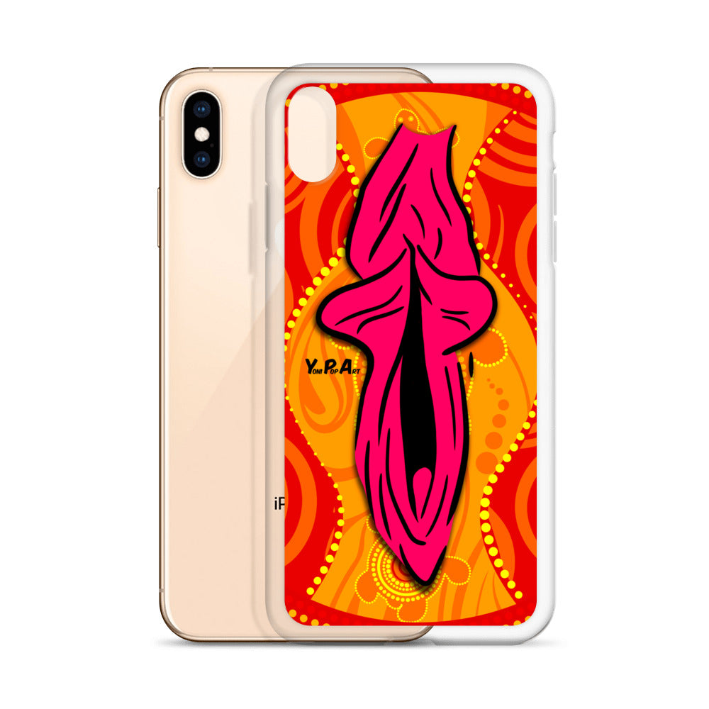 iPhone-Hülle YoniPopArt "Swirling Yoni on Red"
