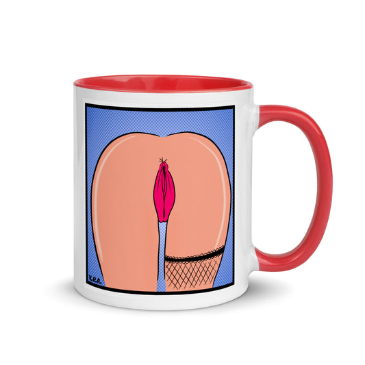 Tasse YoniPopArt "Butt" mit farbiger Innenseite
