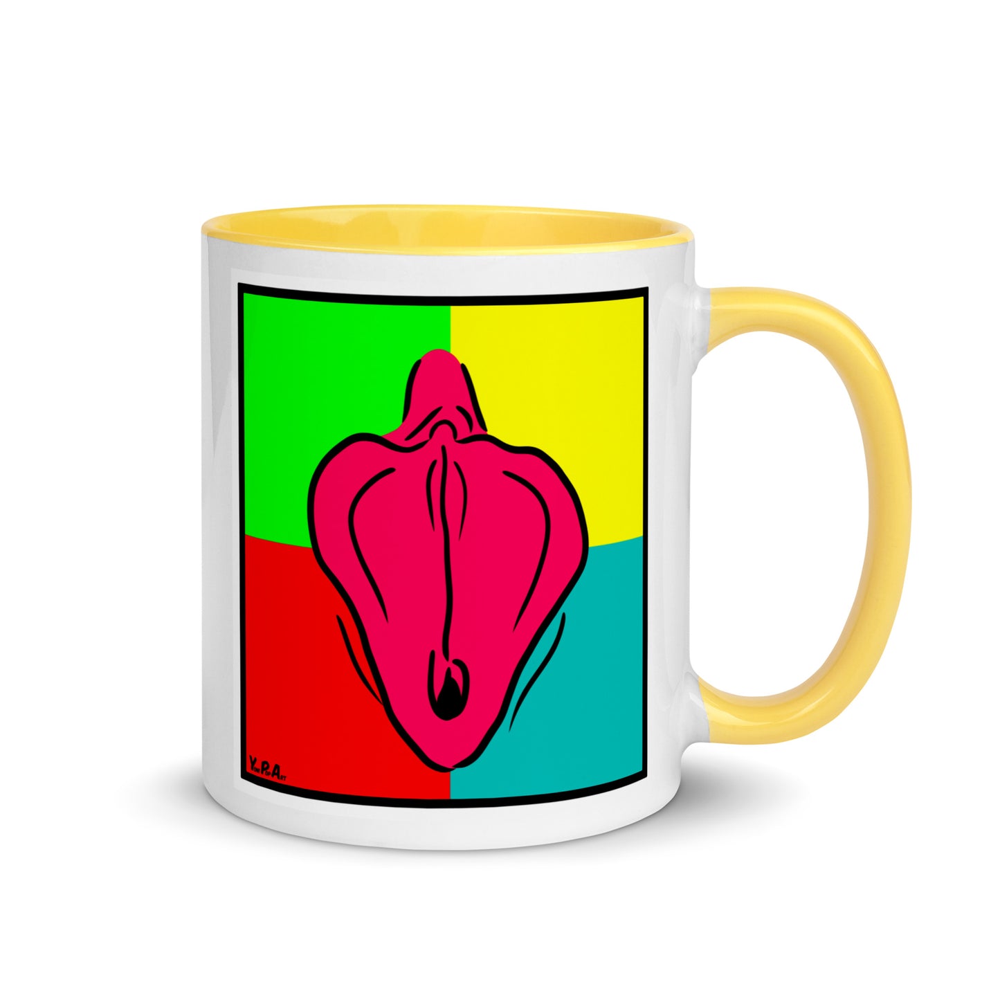 Tasse YoniPopArt "Collection #3" mit farbiger Innenseite