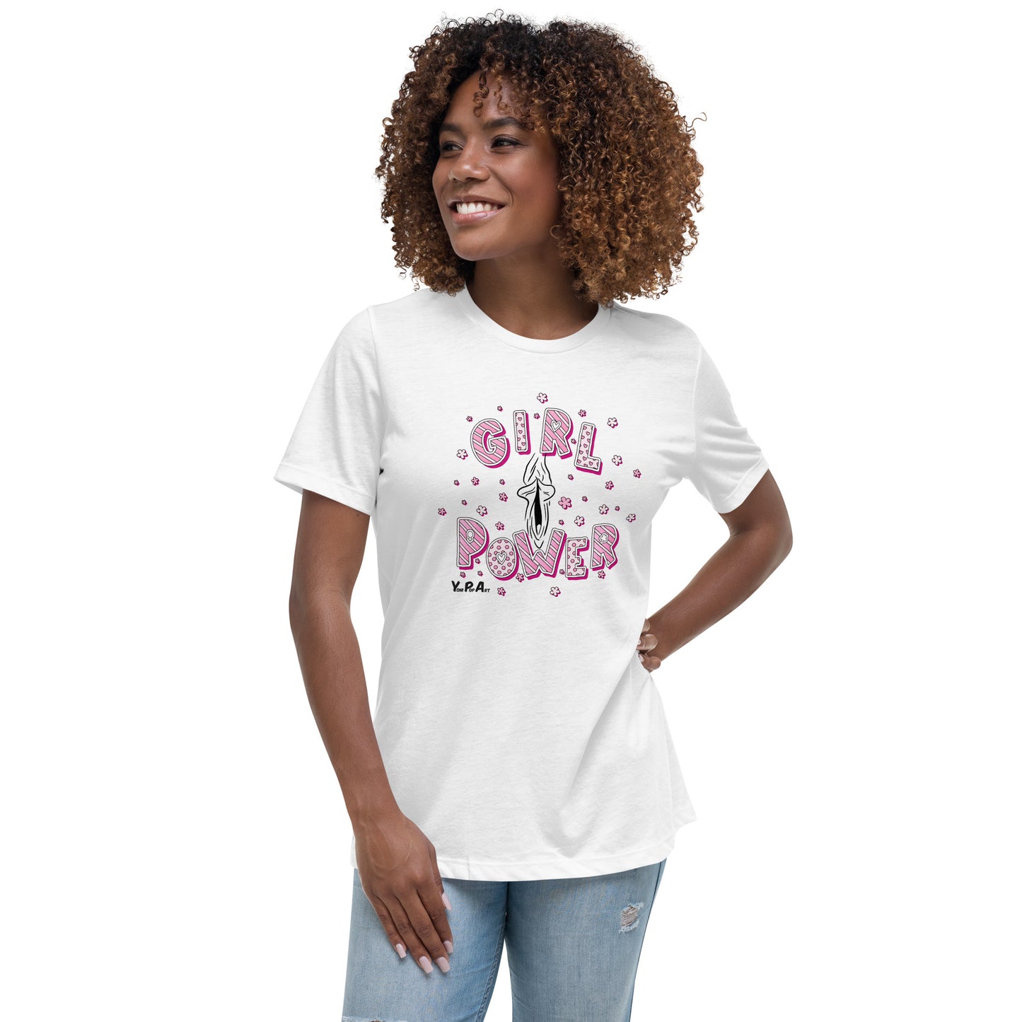 Lockeres Damen-T-Shirt "YoniPopArt GirlPower"