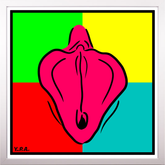 YoniPopArt "Collection 3" inklusive Echtholz-Rahmen