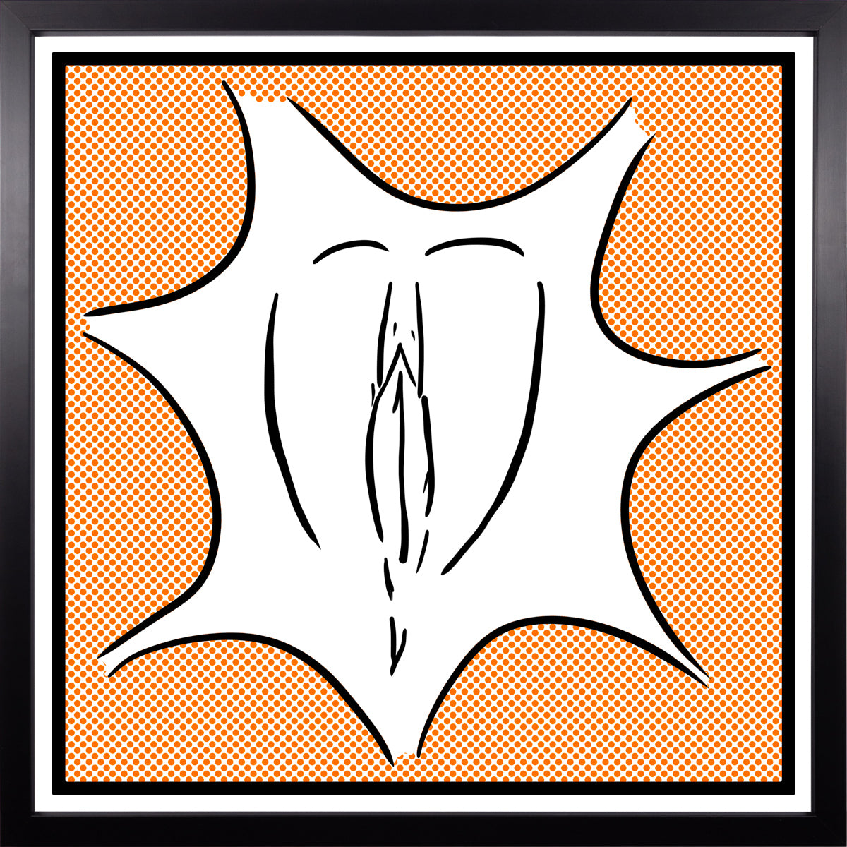 YoniPopArt #1 inklusive Echtholz-Rahmen