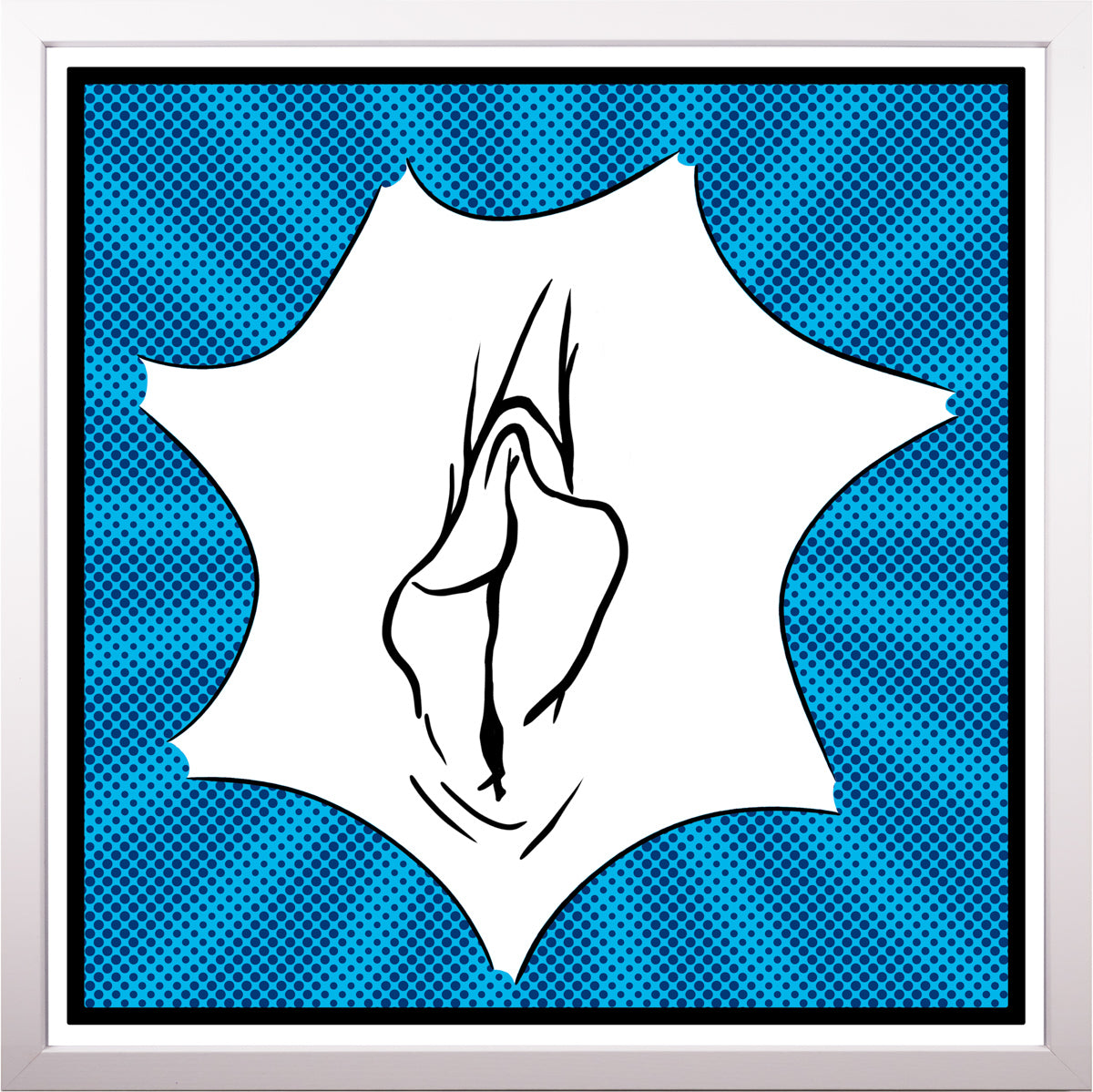 YoniPopArt #2 inklusive Echtholz-Rahmen