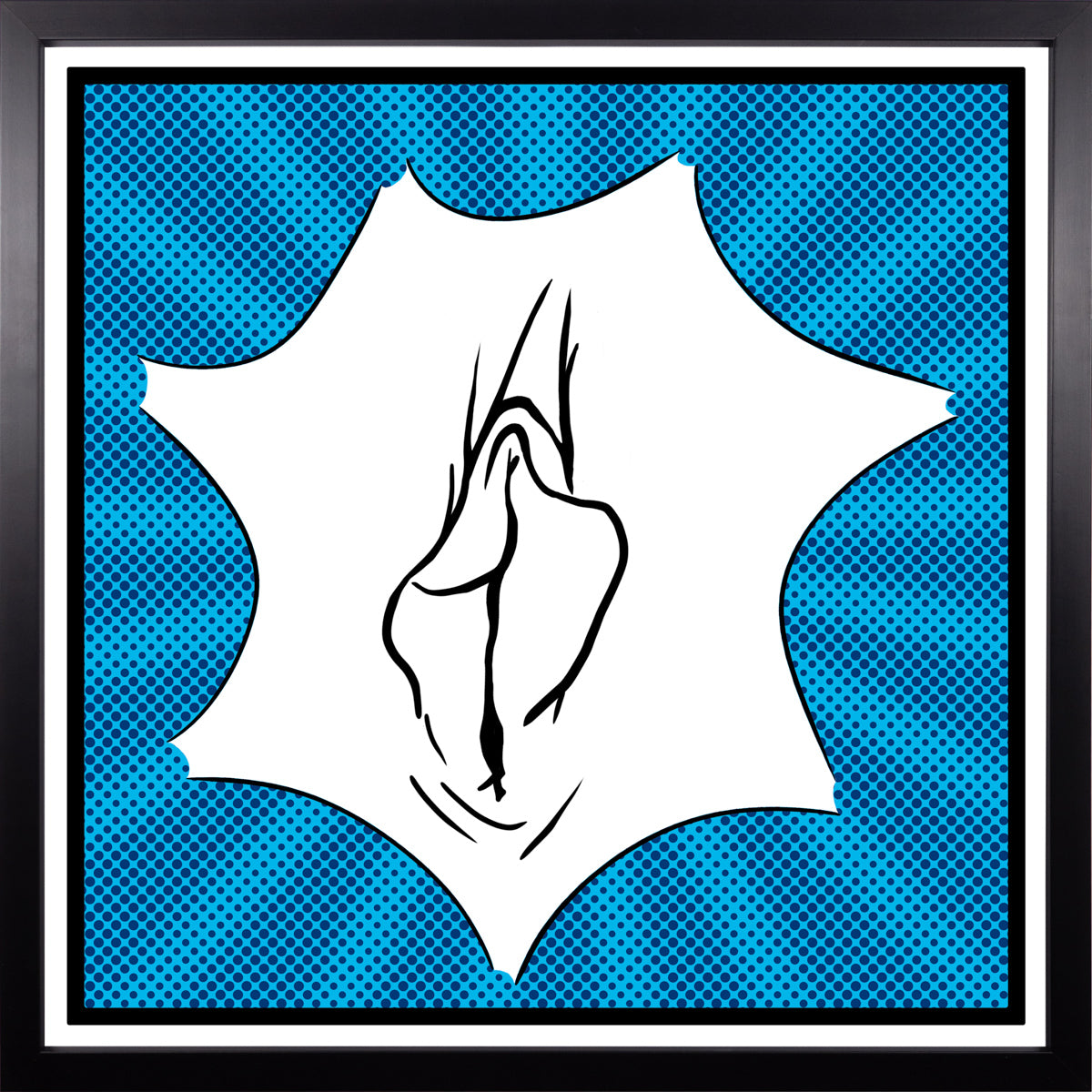 YoniPopArt #2 inklusive Echtholz-Rahmen