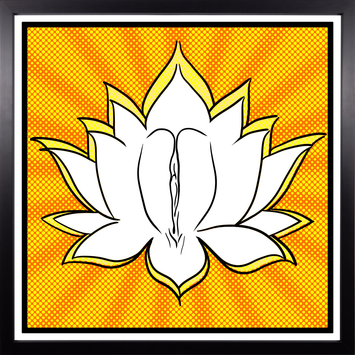 YoniPopArt #5 inklusive Echtholz-Rahmen