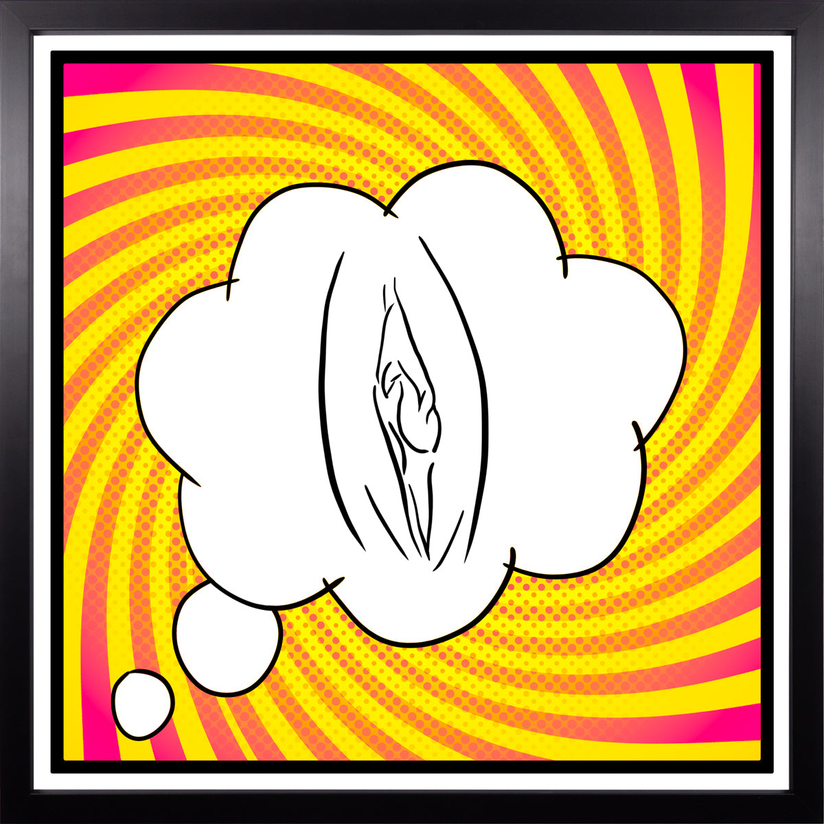 YoniPopArt #6 inklusive Echtholz-Rahmen