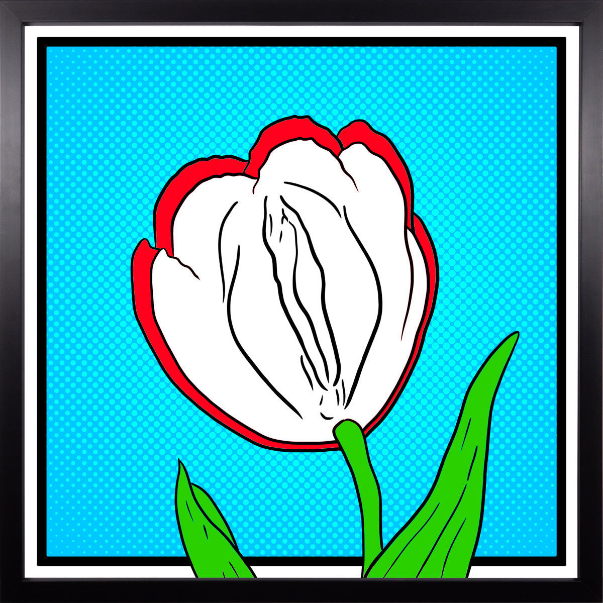 YoniPopArt #8 inklusive Echtholz-Rahmen