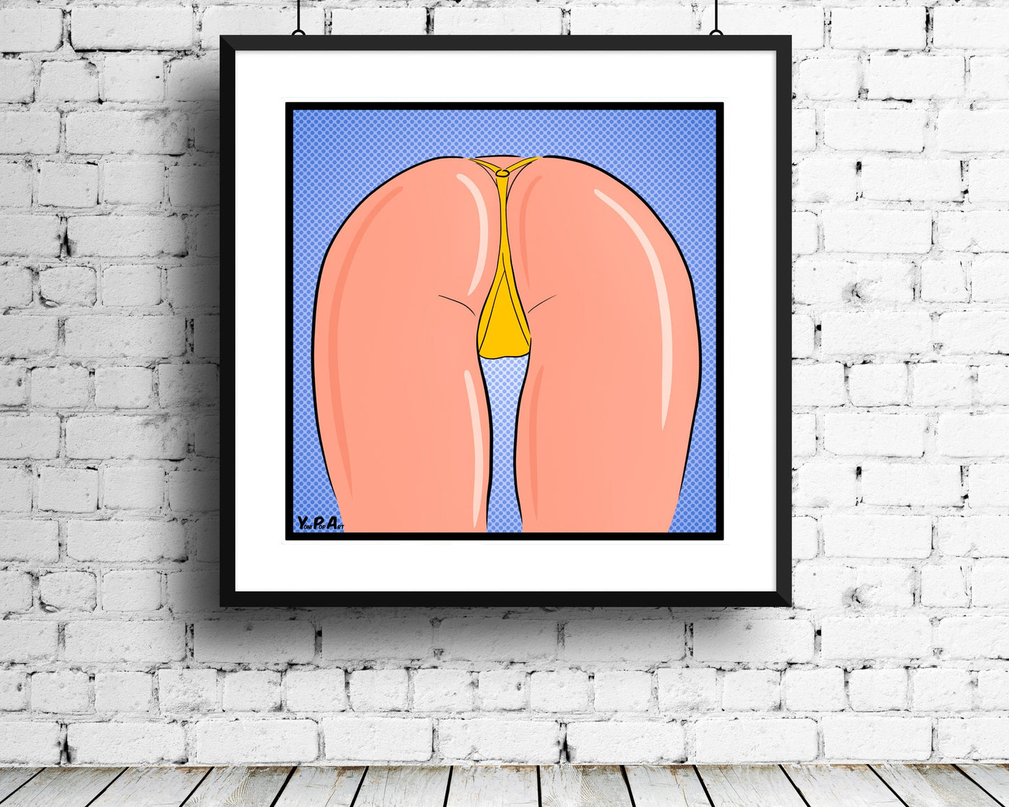 YoniPopArt "strip off yellow"
