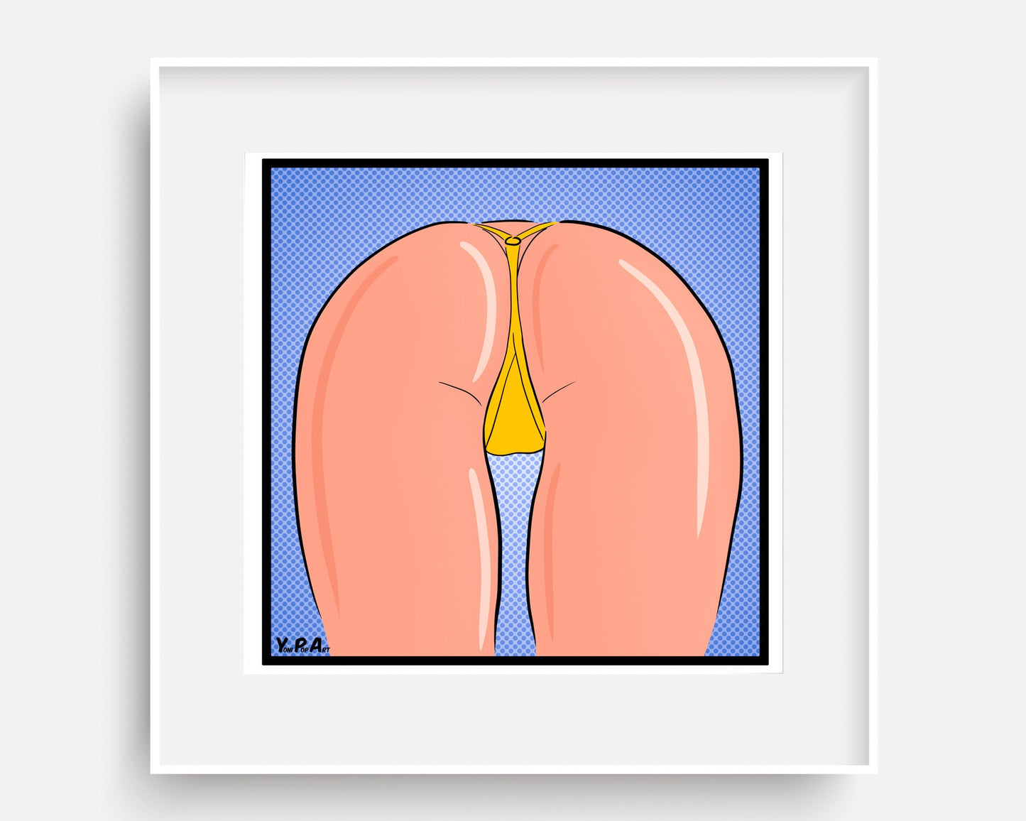 YoniPopArt "strip off yellow"