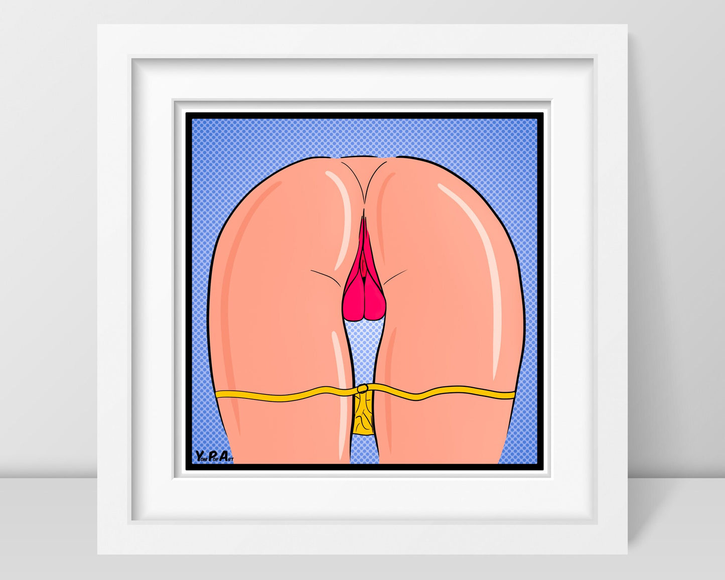 YoniPopArt "stripped off yellow"