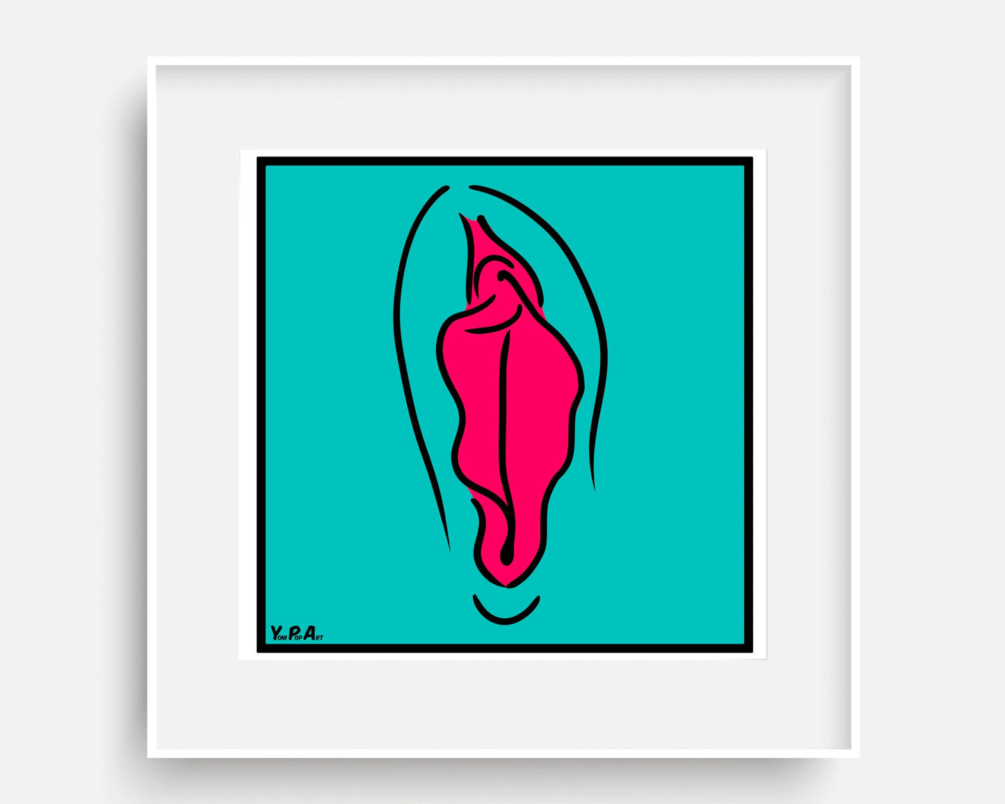 YoniPopArt "Pink on inverse colour"