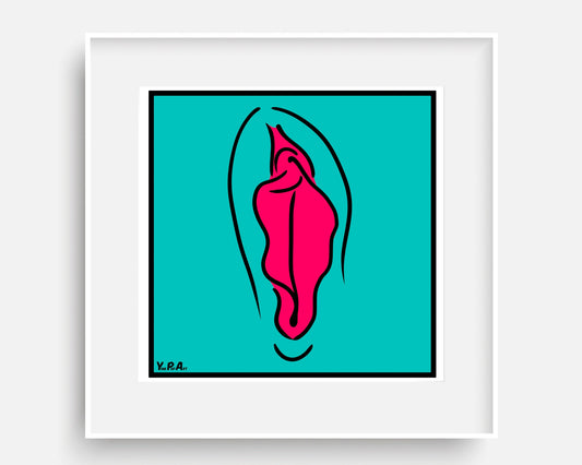 YoniPopArt "Pink on inverse colour"