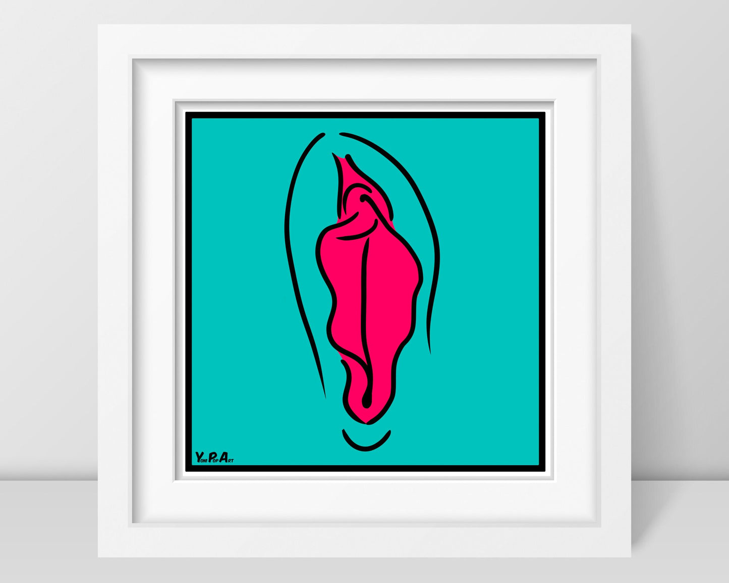 YoniPopArt "Pink on inverse colour"