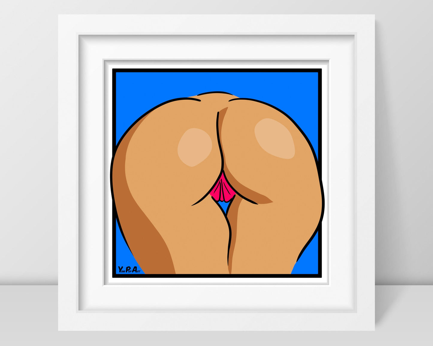 YoniPopArt "Backside on blue #1"