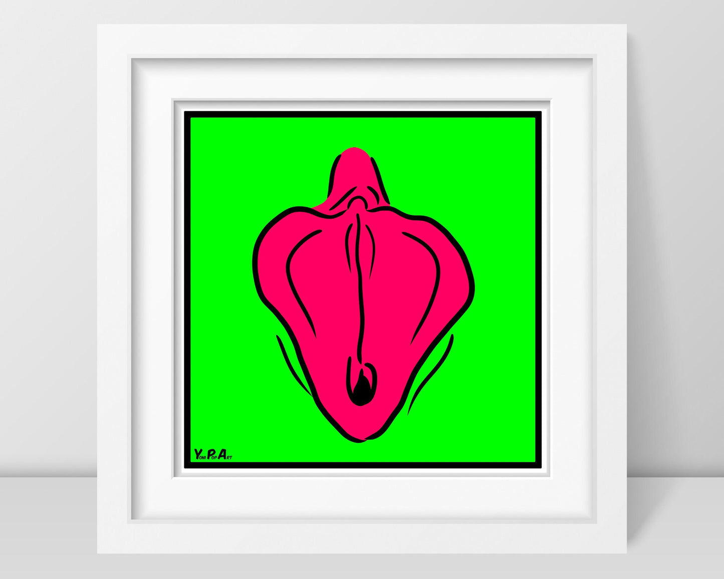 YoniPopArt "Flaps on green"