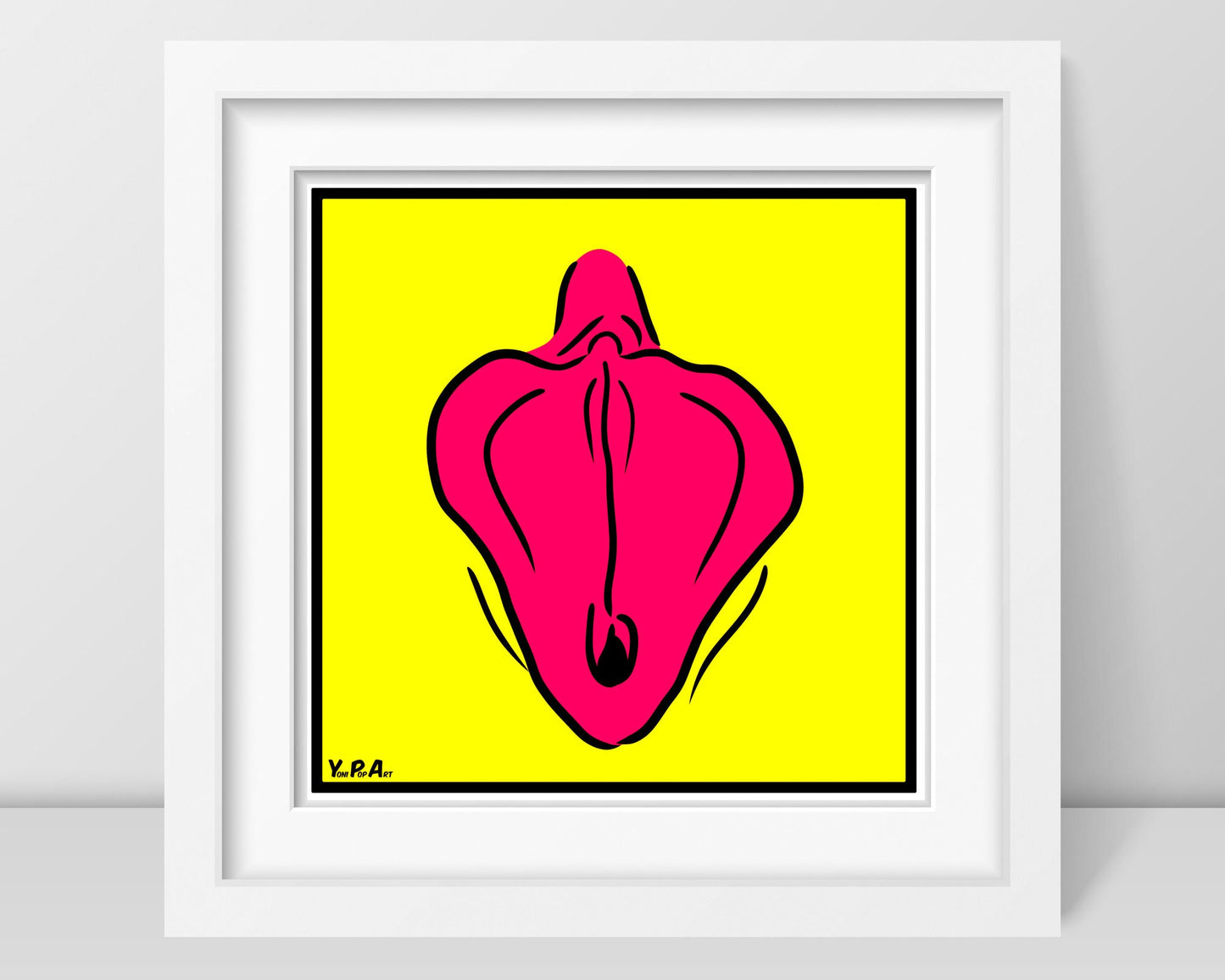 YoniPopArt "Flaps on yellow"