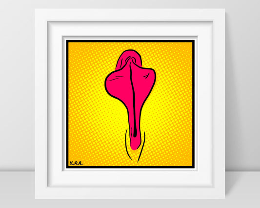 YoniPopArt "Flaps on yellow points"