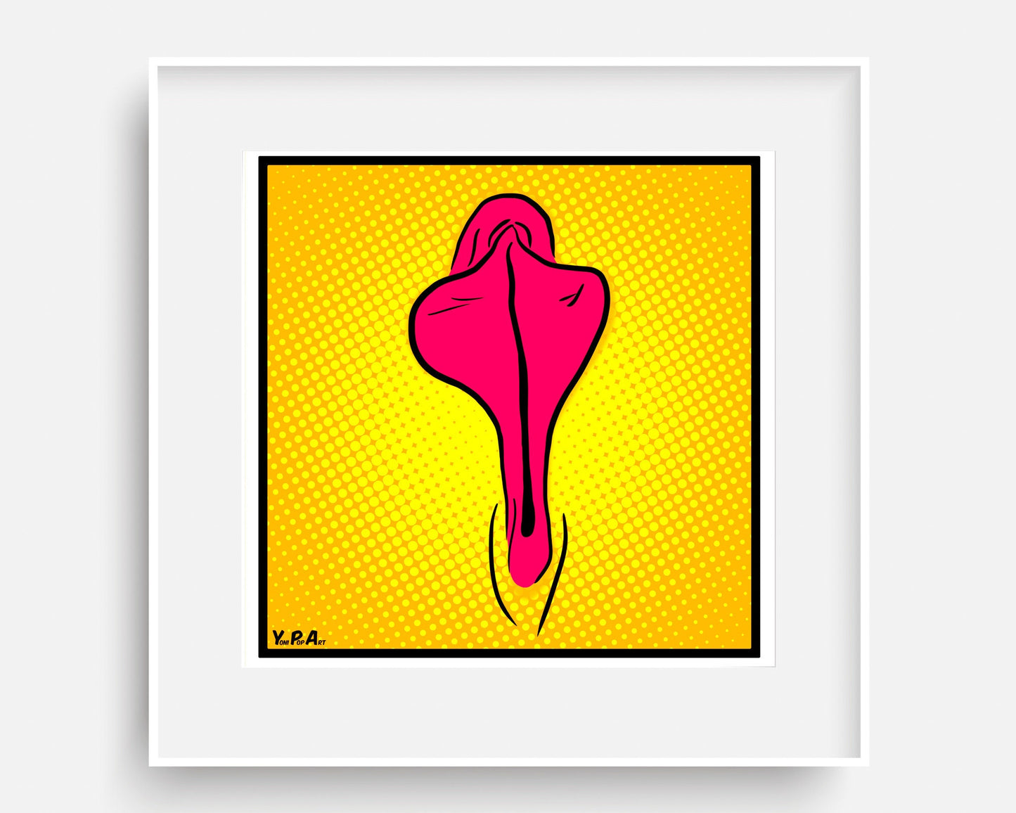 YoniPopArt "Flaps on yellow points"