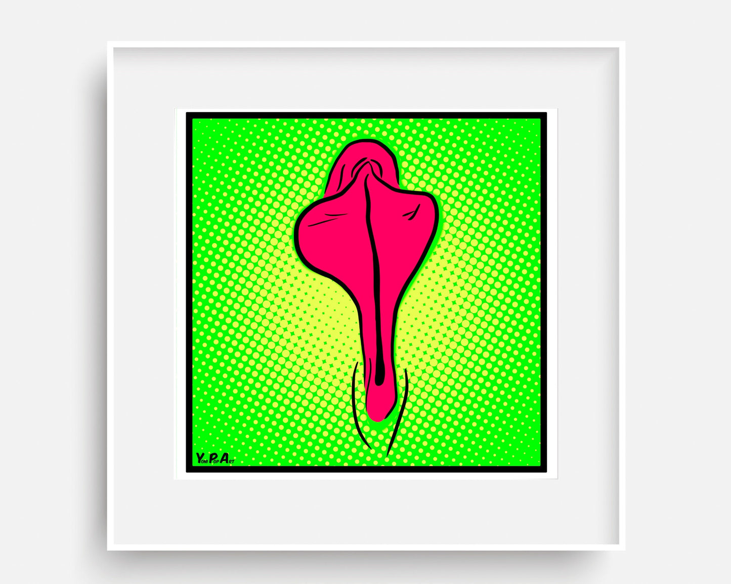 YoniPopArt "Flaps on green points"