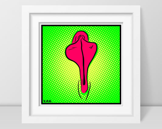 YoniPopArt "Flaps on green points"